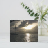 Sunset over Tortola Briefkaart (Staand voorkant)