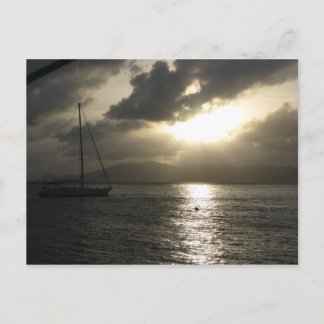 Sunset over Tortola Briefkaart
