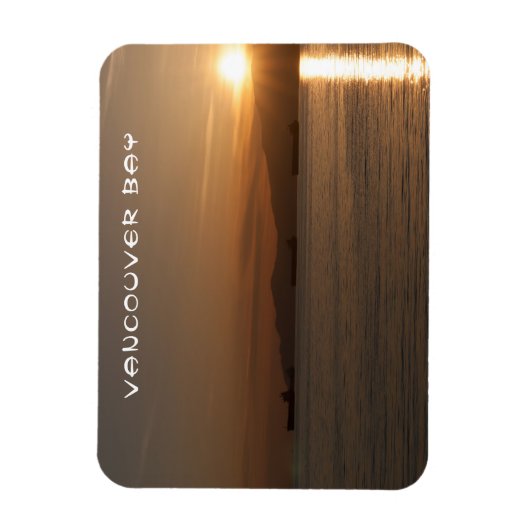 Sunset over Vancouver Bay - Canada Magneet (Verticaal)