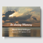 Sunset over Water Begrafenis of Memorial Gastenboe Gastenboek (Voorkant)