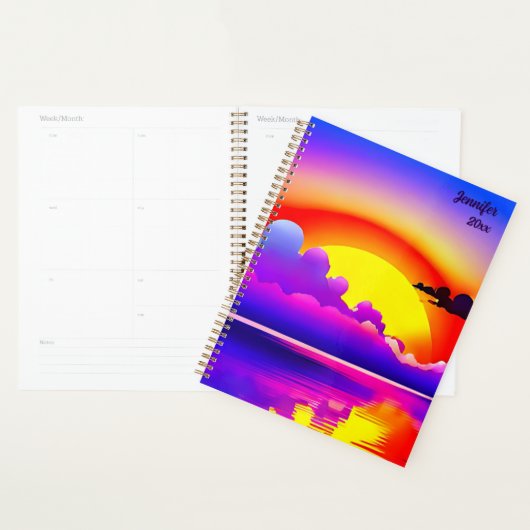 Sunset Over Water Planner (Display)