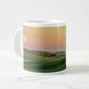 Sunset over Wheat Fields Staat Washington Extra Grote Beker