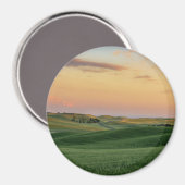 Sunset over Wheat Fields | Staat Washington Magneet (Voorkant / Achterkant)