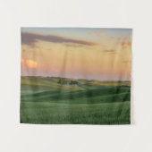 Sunset over Wheat Fields | Staat Washington Wandkleed (Voorkant (horizontaal))