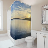 Sunset Over Wildcat Lake Douchegordijn (In situ)