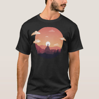 Sunset Pagoda Actief T-shirt