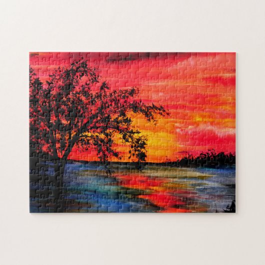 Sunset Painting Jigzaag Speelgoed Puzzle Legpuzzel (Horizontaal)