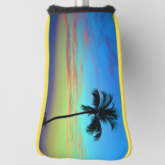 Sunset Palm Putter Hoesje Golfheadcover (Draai 90)