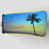 Sunset Palm Putter Hoesje Golfheadcover (Voorkant)