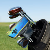 Sunset Palm Putter Hoesje Golfheadcover (Insitu)