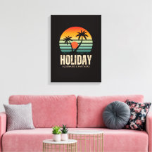  Sunset Palm Trees Holiday Wall Art