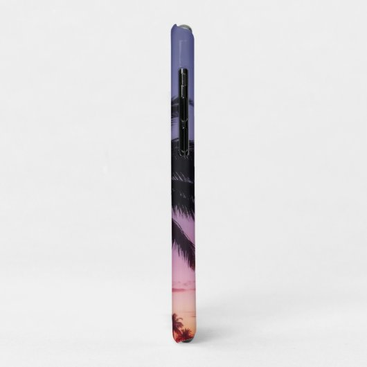 Sunset Palm Trees Silhouette Retro Case-Mate iPhone Case (Achterkant/links)