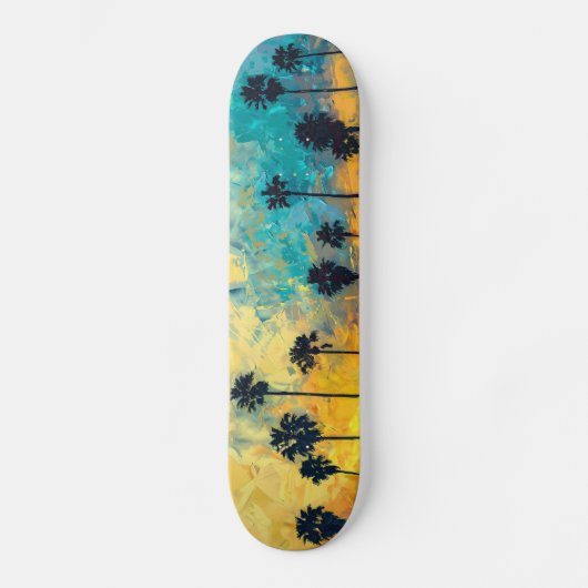 Sunset Palms Cruiser Board Skateboard (Voorkant)
