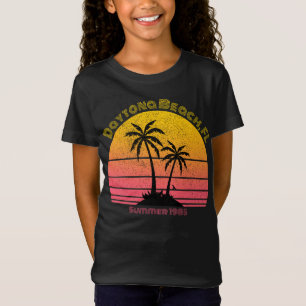 Sunset Palms Daytona Beach Retro T-shirt