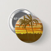 Sunset Palms Ronde Button 5,7 Cm (Voorkant /achterkant)