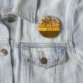 Sunset Palms Ronde Button 5,7 Cm (In situ)