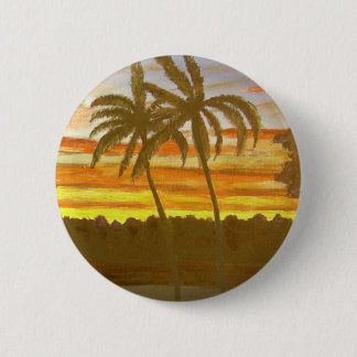 Sunset Palms Ronde Button 5,7 Cm