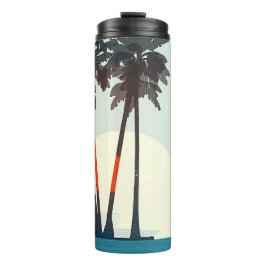 Sunset Palms Thermal Tumbler Thermosbeker