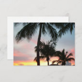 Sunset Palms Tropical Landscape Photography (Voorkant / Achterkant)