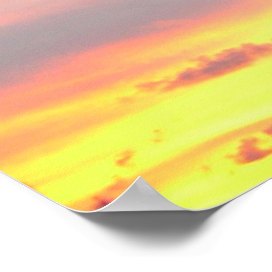 Sunset Palms Tropical Landscape Photography Poster (Hoek)