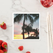 Sunset Palms Tropical Landscape Photography Servetten (Insitu)