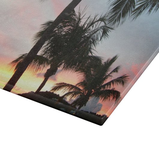 Sunset Palms Tropical Landscape Photography Snijplank (Hoek)