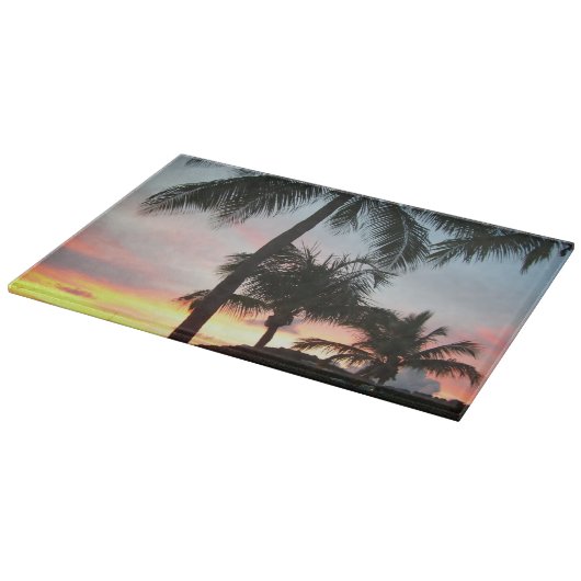 Sunset Palms Tropical Landscape Photography Snijplank (Hoek)