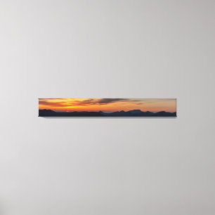 Sunset panorama over Ben Nevis, Lochaber, Schotlan Canvas Afdruk