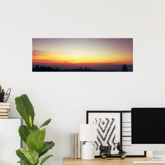 Sunset Panorama Poster (Thuiskantoor)