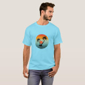 Sunset Paradise - Tropische Strandvibes T-shirt (Voorkant volledig)