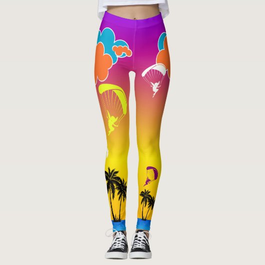 Sunset Paragliding Pixie-Leggings Leggings (Voorkant)