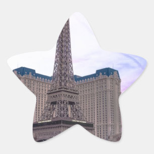 Sunset Paris Las Vegas Tour Eiffel Fake Ster Sticker