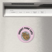 Sunset Park Cats | Aimant | Bobbin Rescue Chat (In Situ (Lave-vaisselle))