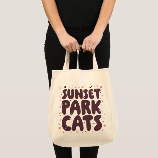 Sunset Park Cats canvas tas (Voorkant (product))
