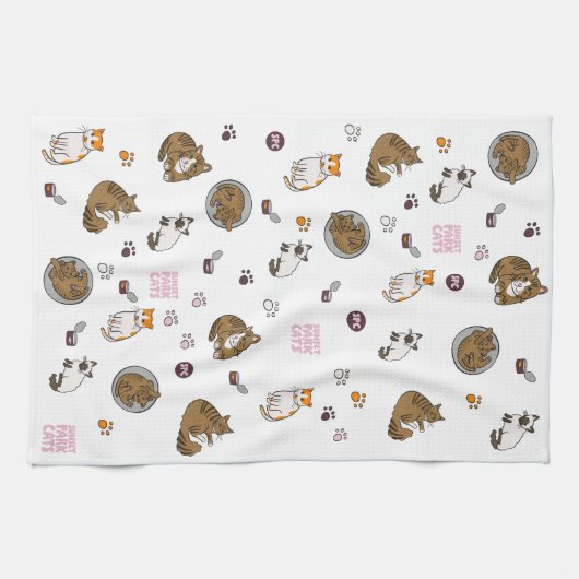 Sunset Park Cats | Kitchen Towel | Tea Towel Theedoek (Horizontaal)