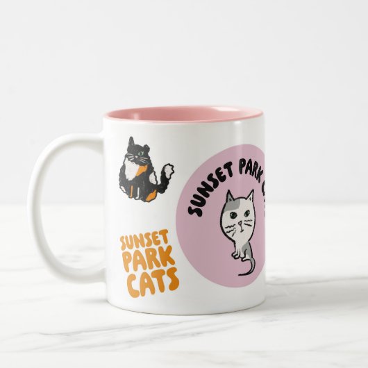 Sunset Park Cats Mug (Gauche)
