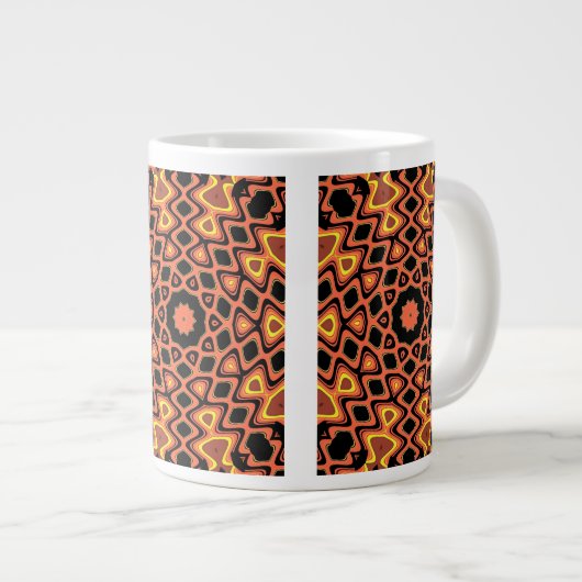 SUNSET PATTERN EXTRA GROTE BEKER (Voorkant rechts)