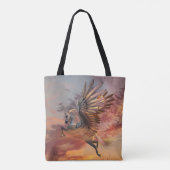 Sunset Pegasus All-Over-Print Canvas tas (Achterkant)