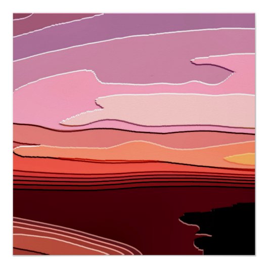 SUNSET PERFECT POSTER (Voorkant)