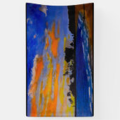 Sunset perfectie bij doho spandoek (Verticaal)