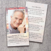 Sunset Photo Funeral Memorial Kaart