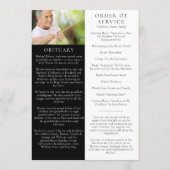 Sunset Photo Memorial Service Funeral Programma (Achterkant)