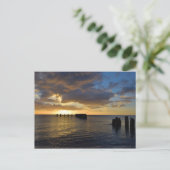 Sunset Pier Gasparilla Island, Floride - Carte pos (Debout devant)