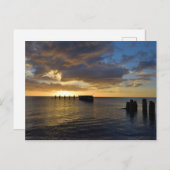 Sunset Pier Gasparilla Island, Floride - Carte pos (Devant / Derrière)