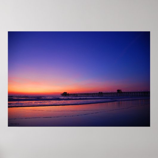 Sunset Pier Poster (Voorkant)