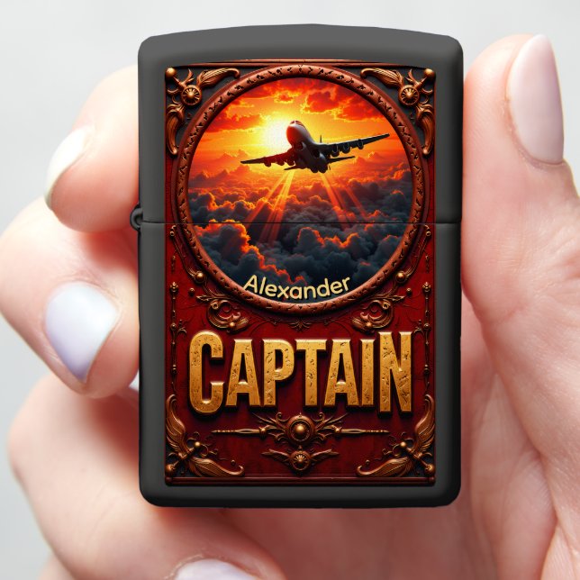Sunset Pilot's Commander Keepsake Gift (In Hand)