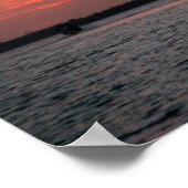 Sunset, Placencia, Belize Poster (Hoek)