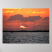 Sunset, Placencia, Belize Poster (Voorkant)