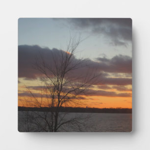 Sunset Plaque meer Fotoplaat
