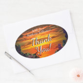 Sunset Plaza Marina 2584 Ovale Sticker (Envelop)